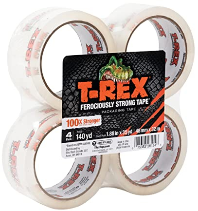 T-Rex Transparentes Packband Nachfüll- 35 Yards/4-Roll
