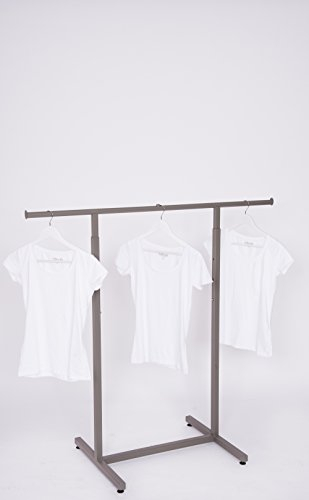 Sommer International GmbH 3er Set Kleiderstange in Anthrazit Kleiderständer Ladeneinrichtung Verkaufsständer 125cm breit Textil
