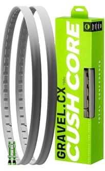CushCore Gravel/CX Tyre 700c Inserts (Set of 2) – Tubeless Gravel & Cyclocross Insert Kit for 700c Wheels – Rim Protection, Impact Absorption & Cornering Stability
