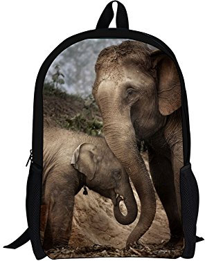 HUGS IDEA Kinderrucksack, elefant (Braun) - Y-5173C