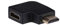AKYGA AK-AD-45 Winkelstecker HDMI Adapter 90 Grad Buchse vergoldet 1.4a