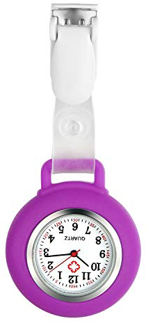 Avaner Montre Infirmiere Silicone Montre de Poche Universel pour Travaux Bureau Ecole