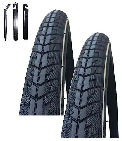 2 x Rexway Dart Pannenschutz Fahrradreifen Schwarz mit Reflex 32-622 (28 x 1,25) inkl. maxxi4you Reifenheber