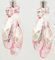 condecoro Ballettschuh Christbaumschmuck Ballerina 2er Set Rosa Glas Hängend Weihnachten
