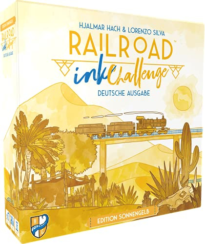 Railroad Ink Challenge: Edition Sonnengelb | Horrible Guild | Deutsch |Würfelspiel | Für 1-4 Personen | ab 8 Jahren, Gelb