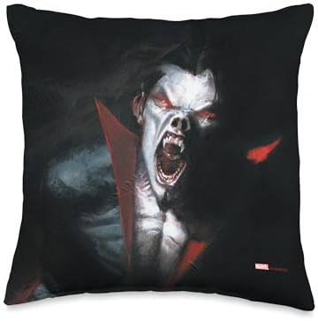 Marvel Morbius The Living Vampire Comic Book Throw Kissen, 16 x 16, mehrfarbig