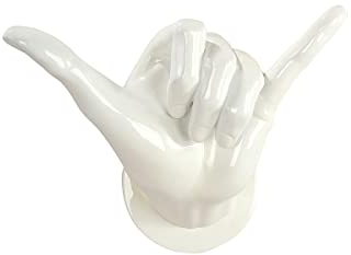 Casablanca Wand Deko - Wandobjekt weiß - Hang loose - Surfer - Breite 29 cm