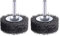 Rocaris 2 Pack 2 Inch Wire Wheel Brush for Drill Attachment - Heavy Duty Carbon Steel Brushes for Paint, Rust & Corrosion Removal - 0.0118 Wire, 1/4in Shank, 20000RPM