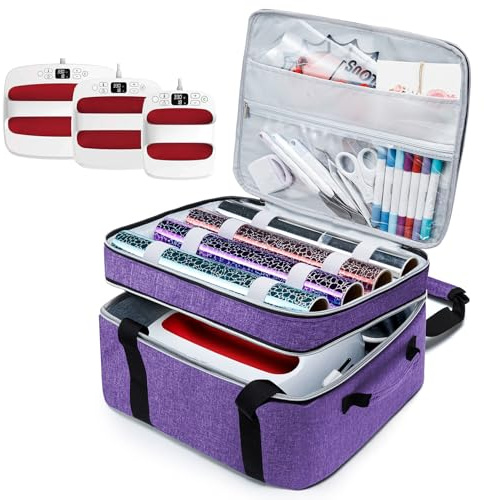 MYBAGZING Tragetasche für Cricut EasyPress 2, 30,5 x 25,4 cm und 22,9 x 22,9 cm, Htvron-Heißpresse, Cricut Heißpresse, 3 Taschen für Cricut Zubehör, Heißpresse
