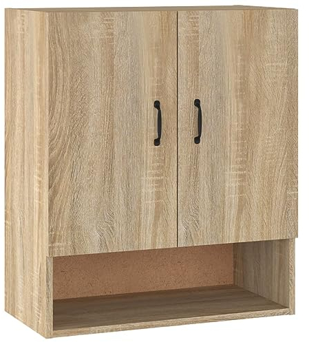 vidaXL Armoire Murale Meuble de Rangement Armoire Flottante Meuble de Chambre à Coucher Salon Intérieur Chêne Sonoma 60x31x70 cm Bois d'Ingénierie