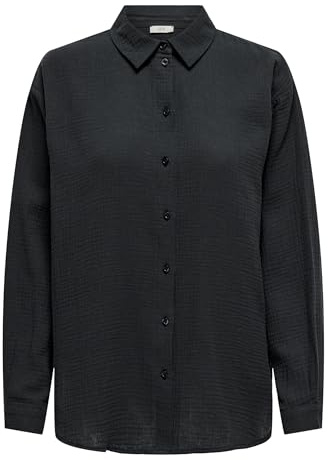 JDY Damen Musselin-Bluse JDYTheis Langarm | Shirt