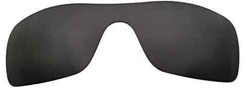 Polarized Replacement Lens fit Oakley Batwolf OO9101 Sunglass-Anti-Scratch|Impact-Resistant|Perfectly Fit(1.5MM-Black-Polarized)