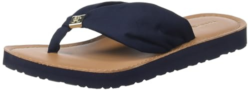 Tommy Hilfiger Damen Flip Flops Zehentrenner, Blau (Space Blue), 41