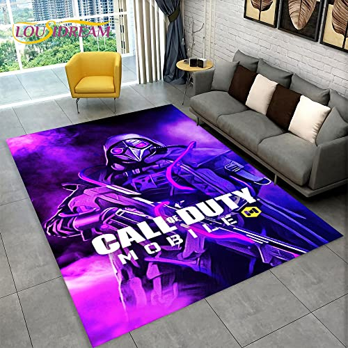 YZGAH Cod, Call of Duty Spiel, Gamer Bereich Teppich, Teppich Teppich Für Wohnzimmer Schlafzimmer Sofa Fußmatte Dekoration, Kid Play rutschfeste Bodenmatte 3D P1548 160X230Cm