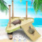 Keedolla Schwimmende Schildkröte Pier und Sonnenplattform, Schildkröte Basking Plattform Ramp Schildkröte Reptilien Schwimmdocks Kletterleiter für Krabben, Frösche, Molche, Salamander - Medium