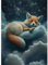 AIRDEA DIY Fuchs Diamond Painting Set Erwachsene Kinder, Fantasie Diamant Painting Bilder 5D Schlafender Fuchs Diamant Kunst Diamant Malerei Set Cross Stickerei Malerei Kits für Heimdekor 30x40 cm