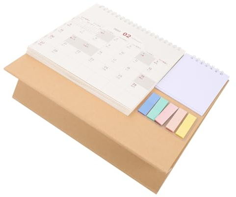 MAGICLULU 3 Stk Schreibtischkalender Chinesischer Tageskalender 2022 Bürokalender Monatliche Schreibtischunterlage Tagesplanungskalender Papier Angepasst Kleiner Tischkalender Muschelschale