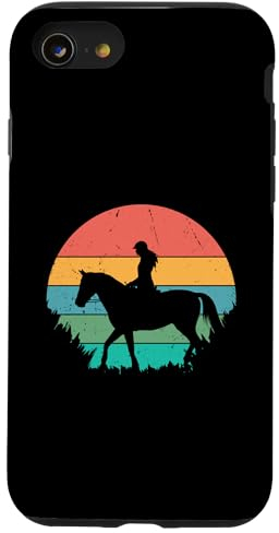 Hülle für iPhone SE (2020) / 7 / 8 Pferdesport Pferde Sunset Reiten Damen Mädchen Reiterin