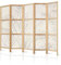 murando - Paravent Innen Raumteiler Holz Abstrakt 225x172 cm 5-teilig Japanische Trennwand Raumtrenner Room Divider Mobiler Sichtschutz Spanische Wand Raum Abtrennung Botanik Natur b-C-10355-bh-b