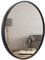 BD ART Wandspiegel Rund Spiegel 80 cm mit Schwarz eleganter Holzrahmen