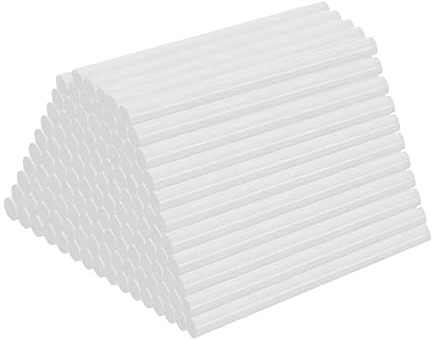 100 Pezzi Colla a Caldo Adesivo 7 x 100mm, Trasparente Bastoncini di Colla per Pistola Colla a Caldo, Ricariche Viscosità Stick per Fai da Te, Riparazione