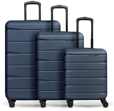 Franky Koffer-Set 3-teilig für Damen und Herren | Reise-Trolleys 51 x 30 x 76 cm aus hochwertigem, stoßfestem ABS Material | Erweiterbar & Teleskopgriff| Munich 4.0 Serie