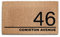 Personalised Doormat (45cm x 75cm) Small, Customise with Name, Initial, Text, Coconut Core Fibre Heavy Duty Mat, Rug, House Road Name and Number Indoor Natural Coir Wide Door Mat