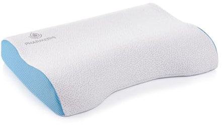 Pharmedis - Orthopädisches Nackenstützkissen Mit Kühlgel Und Lavendelduft - Memory Foam Kopfkissen Für Nackenschmerzen - Ergonomisches Schlafkissen Für Seitenschläfer Rückenschläfer Und Bauchschläfer