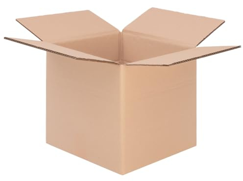 verpacking Faltkartons 300 x 300 x 300 mm höhenvariabel Braun (Innenmaß 295 x 295 x 285 mm) KK 41 2-wellig Großer Versandkarton DHL Paket DPD GLS Hermes Paket stabile Kartons (20 Stück)