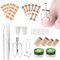 Ingrown Toenail Removal Kit, Ingrown Toenail Treatment, Corrector Tools with Toenail Braces, Corrector Strips and Patch for Toe Pain Relief