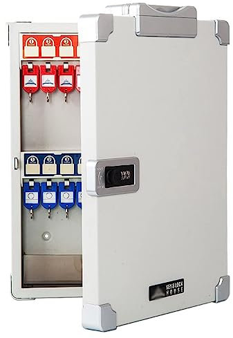 Schlüsselschrank, Passwort-Schlüsselkasten, zum Aufhängen an der Wand, tragbarer Schlüsselschrank, Schlüsselaufbewahrungsbox, Schlüsselkasten mit Schlüsselschild für Zuhause, Büro, Hotel, Ap