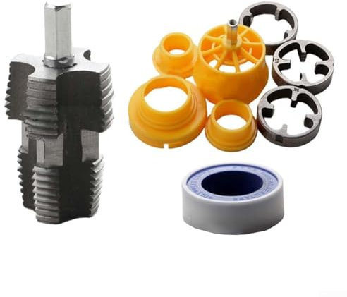 Set di apri filettature per tubi dell'acqua,Apri filettatura interna tubo acqua,Kit di strumenti per filettatura tubo,Kit di utensili per filettatura trapano elettrico per tubo di plastica
