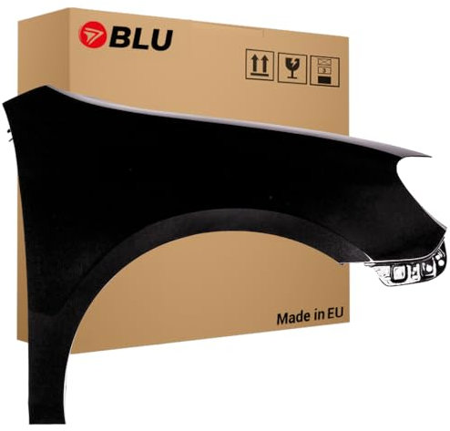 BLU Kotflügel Passend für Volkswagen GOLF VI 6 SCHRÄGHECK LC9X Rechts Schwarz | 2008-2016 | Vorderseite Vorne | Lackiert | Einbaufertig