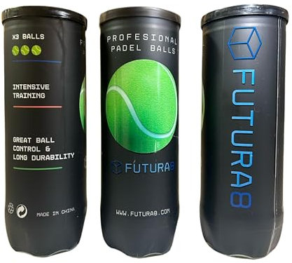 FUTURA8 padelbälle, druckgefüllte Premium tennisbälle für Padel, offizielles Gewicht und größe, hohe Leistung für Training turniere und Freizeit, geeignet für Indoor und Outdoor Padel Tennis