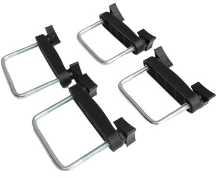 QOKLIYUI 4 Stück Auto Dach Montageträger, einfache Installation, Dachbox, U Bolzen, vielseitige und breite Kompatibilität, Dachträger Werkzeug Clips, 4 Stück 6 cm