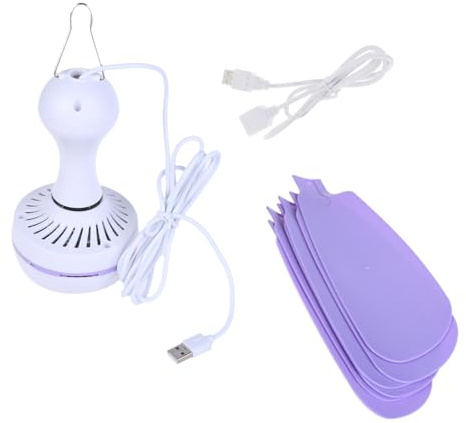 Générique Ventilateur de plafond Portable ventilateur de tente de Camping en plein air USB électrique avec télécommande pour dortoir de bureau Camping USB silencieux
