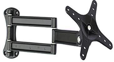 GJZQDKX Um 360° drehbarer Monitorarm aus Aluminiumlegierung – einziehbare 14-27 Zoll TV-Wandhalterung für LCD/LED-Flachbildschirme – verstellbares, platzsparendes Design für den Heim-/Büro