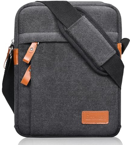 ESTARER Umhängetasche Herren Klein, 10.9 Zoll Schultertasche Herren, Herrentasche zum Umhängen für Schule, Reise
