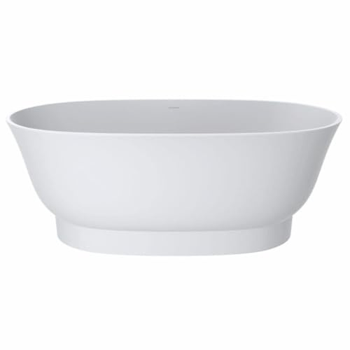 Casa Padrino Freistehende Luxus Art Deco Badewanne Matt Weiß 160 cm