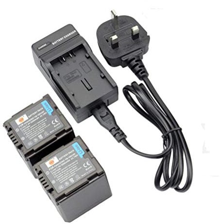 DSTE 2pcs VW-VBG260 Rechargeable Li-ion Battery + Charger DC61U Compatible with Panasonic VBG260,VBG070, AG-AF100, AG-HMC40, AG-HMC80, AG-HMC150, HDC-TM300, HDC-TM700, SDR-H80 Digatal Camera