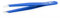 REMOS Pince à sourcils Mini faite à la main en acier inoxydable Bleu Foncé