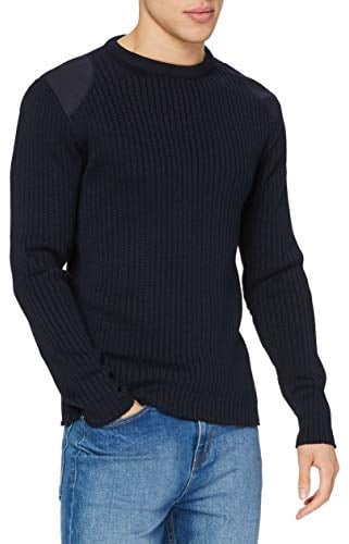 Armor Lux Herren Binic Im Militär-stil Pullover, Blau (Blau D85 Rich Navy Blau D85 Rich Navy), L EU