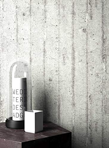 NEWROOM Tapete Grau Putz Beton Uni Vliestapete Vlies moderne Design Optik Tapete Premium inkl. Tapezier Ratgeber
