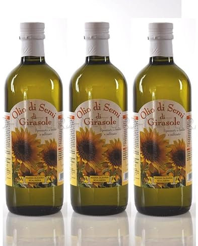 Olio di Girasole spremuto a freddo 3 x 1L