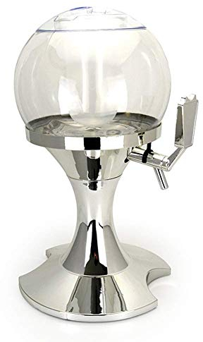 JTKDL Dispensador de bebidas con el proyecto de cilindros de hielo 3.5L esférico dispensador de la cerveza de la cerveza fría Torre Dispensador de bebidas con Daucet la cerveza del dispensador portáti