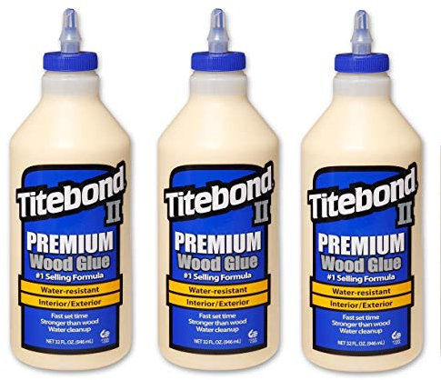 Titebond Premium Wood Glue Set (1 gallon jug) 3.8L And (32 fl oz) 948ml Bottle