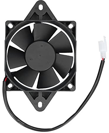 Akozon Ventilateur de Refroidissement, Radiateur électrique en Plastique 12V Ventilateur de Refroidissement Universel 15W pour Remplacement de Ventilateur de Refroidissement de Moto ATV Go Kart 150cc