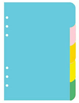 NUOBESTY Notizbuch Mit Registerteilern Ordnerteiler Indexteiler Farbige Register Für Ringbücher Planer Notizbücher