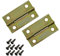 HMF 6496 Vintage Deko Scharnier klappbar, Klappscharnier klein aus Metall | 2 Stück | 35 x 21 mm | Gold