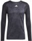 adidas Men's Paris Ls Tee T-Shirt (Long Sleeve), Carbon/Black, S